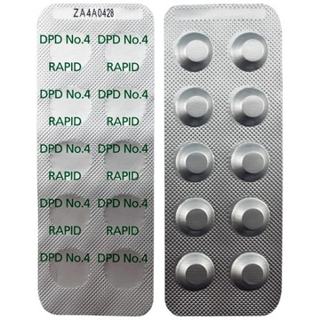TABLETKI DO TESTERA DPD 4 KONTROLA AKTYWNEGO TLENU szybko rozpuszczalne