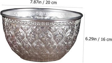 2 резных металлических чаши, подсвечники для чайных свечей, чаша для пунша