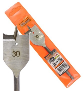 WIERTŁO PIÓROWE ŁOPATKOWE DO DREWNA 30MM C9962