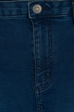 C&A Damskie Granatowe Spodnie Jeansy Rurki Super Skinny Wysoki Stan L 40