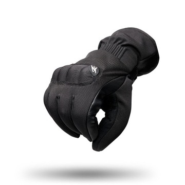 Rękawice motocyklowe Spyke Commuter Dry Tecno męskie czarne rozmiar S