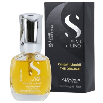 ALFAPARF SEMI DI LINO SUBLIME CRYSTAL LIQUID PŁYNNE KRYSZTAŁKI 15ml