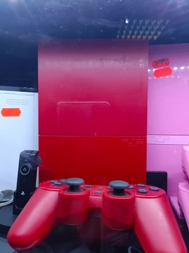 UNIKAT! PS2 SLIM SCPH-90006 CINNABAR RED