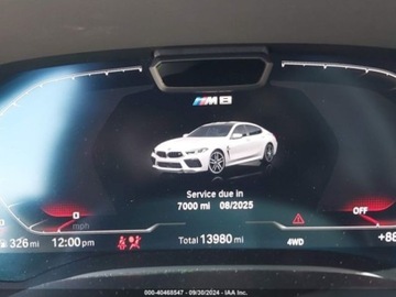 BMW 2024 BMW M8 GranCoupe, 2024r., 4.4L, 4x4 4.4 Benzyna 617KM, zdjęcie 10