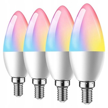 E14 RGB + CCT Лампа ZigBee 3.0 TUYA