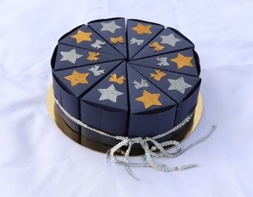 Торт «Спасибо» из бумаги, 10 шт, готовые блестки