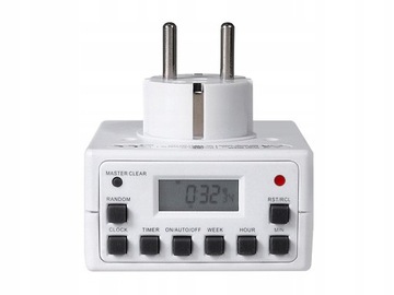 WYŁACZNIK BOJLER PROGRAMATOR CZASOWY CYFROWY TIMER