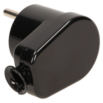 Угловой штекер 2P+Z, черный