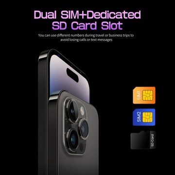 5-calowy ekran telefonu komórkowego Odblokowywanie twarzą Telefon 8V