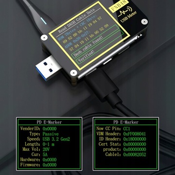 ТЕСТЕР ИЗМЕРИТЕЛЬ ЕМКОСТИ ВАТТМЕТР USB FNIRSI
