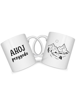 Kubek z nadrukiem AHOJ PRZYGODO 330ml