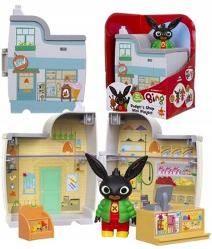 KRÓLIK BING W SKLEPIE POLI ZESTAW DOMEK + FIGURKA