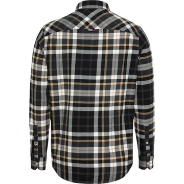 TOMMY HILFIGER MĘSKA KOSZULA TJM CLSC ESSENTIAL CHECK SHIRT CZARNA r.XL