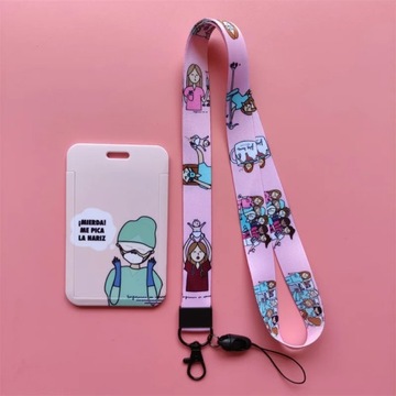Doctor Nurse ID Card Holder Pretty Neck Strap Lanyards Name Badge Holder