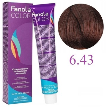 Fanola Crema Colorante Farba 100ml Nr 6.43