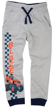 SPODNIE DRESOWE DRESY CHŁOPIĘCE BAWEŁNA BLAZE szare 98 R045y