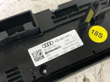 4G0820043L JINÉ MODUL 3.0 TFSI QUATRO 228 2012 AUDI A6 (4G2 C7 4GC)
