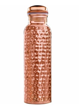 MIEDZIANA BUTELKA NA WODĘ BIDON ANTYBAKTERYJNA 750ml