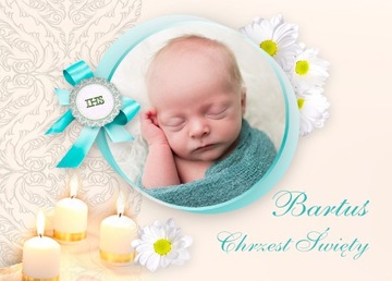 25 магнитов - Крестильная благодарность с фото