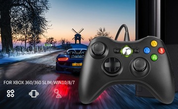 PAD PRZEWODOWY DO PC KONTROLER XBOX 360 / SLIM GAMEPAD ZAMIENNIK USB NOWY