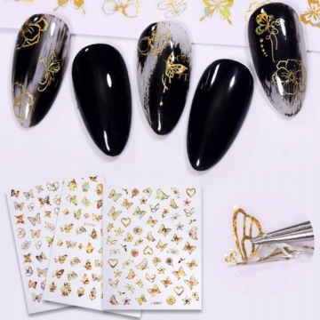 Наклейки для ногтей LUX 3D HOLO EFFECT наклейки