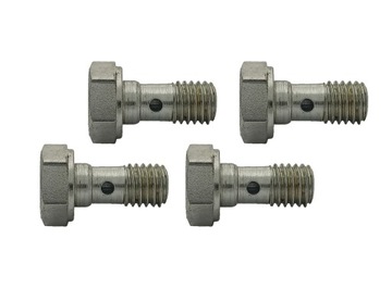 4x Śruba drożna - przelewowa - banjo - do oczek M10x1,5 - ocynk; SR-10