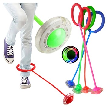 4x Hula hop led GRA ZRĘCZNOŚCIOWA dla dzieci i dorosłych kółko na nogę