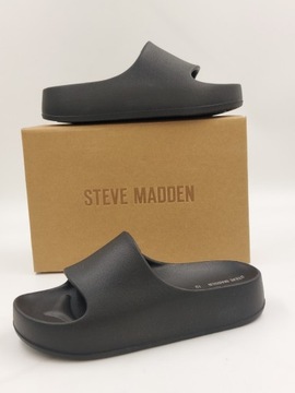 Klapki damskie profilowane Steve Madden czarne R.41 ST5S