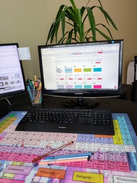 ТАБЛИЦА МЕНДЕЛЕЕВА 70x50 см. Подставка для стола.