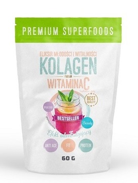 Kolagen + Witamina C 60g Proszek Intenson