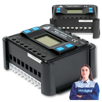Solarny regulator ładowania z wyświetlaczem LCD PWM SOL 30ED 12v 24v 30A