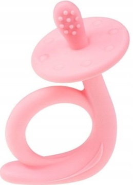 AKUKU GRYZAK SILIKONOWY ŚLIMAK 0M+ A0115 PINK