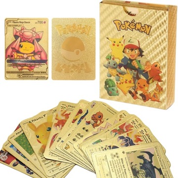 POKEMON ZŁOTE KARTY KOLEKCONERSKIE DO GRY 30 SZTUK GOLDEN EDYCJA SPECJALNA