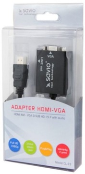 Переходник HDMI-VGA SAVIO