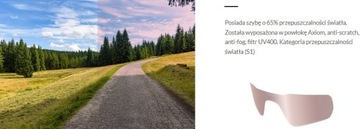 Okulary TRIPOUT Endo Purple 2 Szyby Etui Enduro