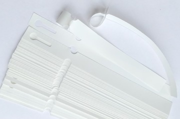 Etykiety ogrodnicze pętlowe do pisania BIAŁE 160mm x 17mm (17x160) 100 szt
