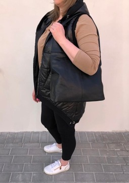 ЧЕРНАЯ СУМКА СУМКА КОЖАНАЯ СУМКА-ШОППЕР КЛАССИЧЕСКАЯ СУМКА ИЗ МЯГКОЙ КОЖИ