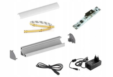 OPRAWA NAROŻNA LED DO KUCHNI 3m COB + ściemniacz