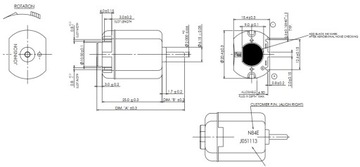 Двигатель постоянного тока 12 В, 9000 об/мин JOHNSON [P71]
