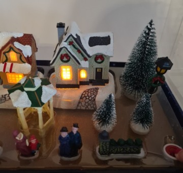 РОЖДЕСТВЕНСКАЯ ДЕРЕВНЯ ВОЛШЕБНАЯ ДЕРЕВНЯ СВЕТОДИОДНАЯ 17 ЭЛЕМЕНТОВ