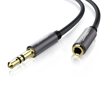 Przedłużacz audio AUX jack 3,5 mm 5m (czarny)
