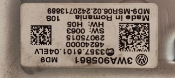 SEAT ARONA 2024 UZAMČENÍ SLOUPCE ŘÍDÍCÍ 3WA905861