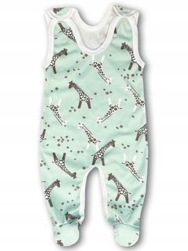 ŚPIOCHY śpioszki ROZPINANE 104 PIŻAMKA dziecięca PAJAC w żyrafki