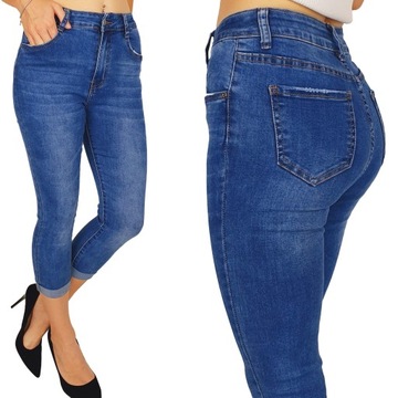 #DAMSKIE SPODNIE JEANSOWE - RYBACZKI Navy - Blue 2