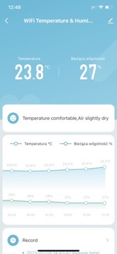 ТЕРМОМЕТР ДАТЧИК ТЕМПЕРАТУРЫ И ВЛАЖНОСТИ WIFI TUYA HIGRO SMART LIFE
