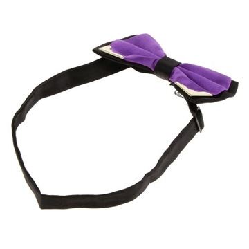 ch-Mens Tuxedo Bowtie Neckties Mens Knot Purple