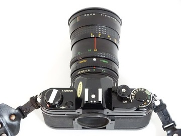 Камера Canon AE-1 + объектив Makinon MC 28-80mm f 3.5 – 4.5