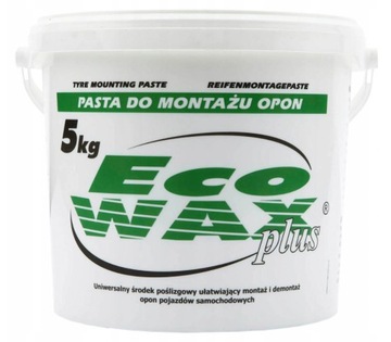 PASTA MAŚĆ MONTAŻOWA DO OPON ECO WAX PLUS 5 Kg