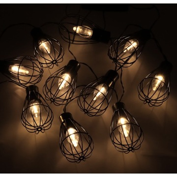 СОЛНЕЧНЫЕ САДОВЫЕ ЛАМПЫ GIRLAND LOFT 10LED ЛАМПОЧКА