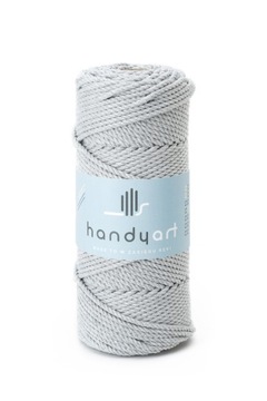 Sznurek do makramy bawełna 3PLY cool gray 3mm 100m